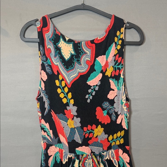 Anthropologie Maeve Camilla Maxi Dress Large Boho Paisley - Picture 7 of 9